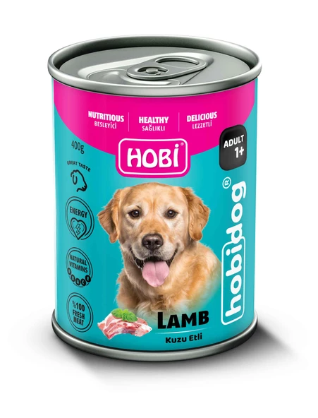 Hobi Hobidog Kuzu Etli Yetişkin Köpek Konservesi 400gr ürün görseli 1