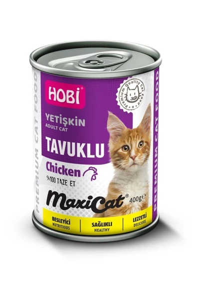 Hobi Maxicat Tavuklu Yetişkin Kedi Konservesi 400gr ürün görseli 1