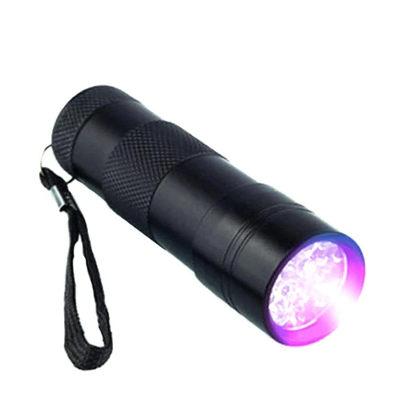 Black Watton 9 Led Mor Işık El Feneri ürün görseli 1