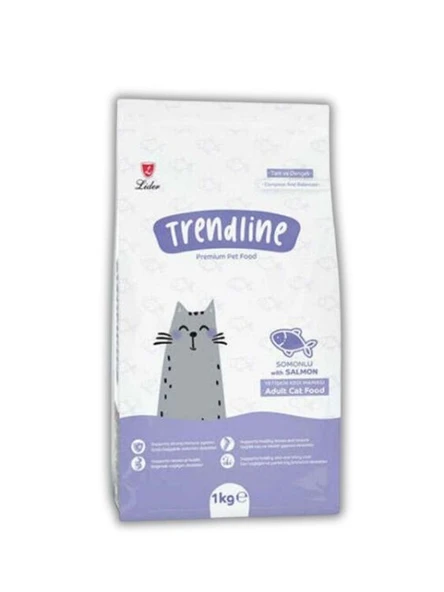 Trendline Somonlu Yetişkin Kedi Maması 1 Kg ürün görseli 1