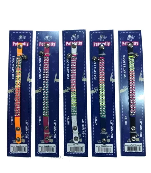 KEDİ BOYUN TAŞLI TASMA (20 cm X 10 mm) ürün görseli 1