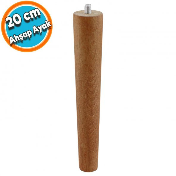 Mobilya Sofra Ahşap Ayak Sehpa Sandalye Masa Puf Tabure Mobilya Kanepe Ayağı Koltuk Baza Dolap Ayakları 20 cm ürün görseli 1