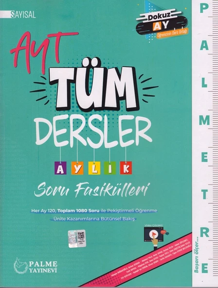 PALME AYT TÜM DERSLER AYLIK SORU FASİKÜLLERİ ürün görseli 1