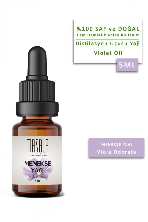 Masala Menekşe Yağı 5 ml. (Violet Essential Oil) ürün görseli 1
