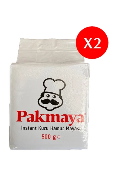 Pakmaya Instant Kuru Hamur Mayası 500 gr x 2 Adet ürün görseli 1