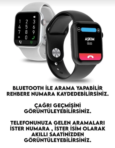 T500 + Pro Smart Watch Bluetooth Çağrı Apple & Android Uyumlu Akıllı Saat - Resim 5