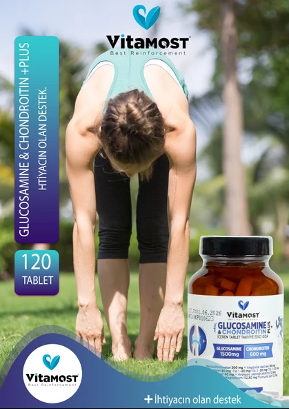 GLUCOSAMINE & CHONDROITIN PLUS 120 TABLET 1500 MG - Resim 2