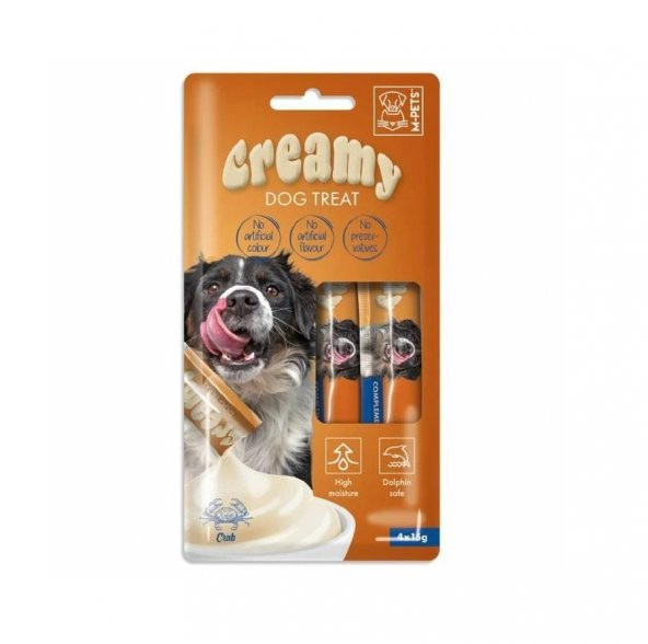 M-Pets Köpek Ödülü Creamy Yengeçli 4 x 15 Gr ürün görseli 1
