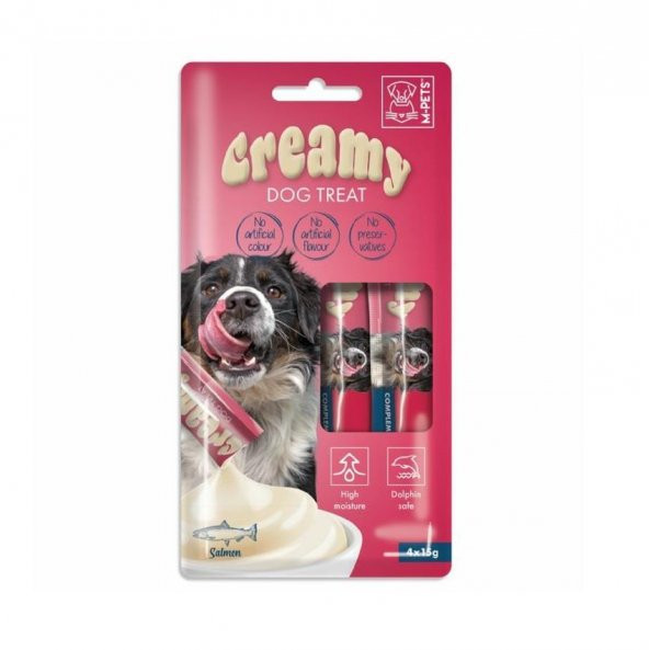 M-Pets Köpek Ödülü Creamy Somon Balıklı 4 x 15 Gr ürün görseli 1
