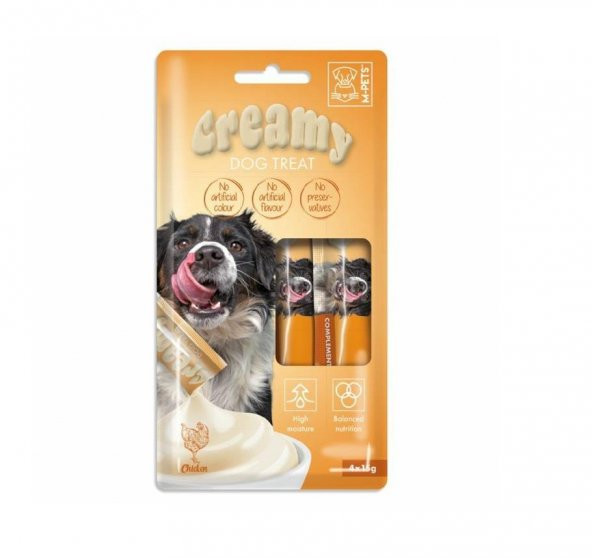 M-Pets Köpek Ödülü Creamy Tavuklu 4 x 15 Gr ürün görseli 1