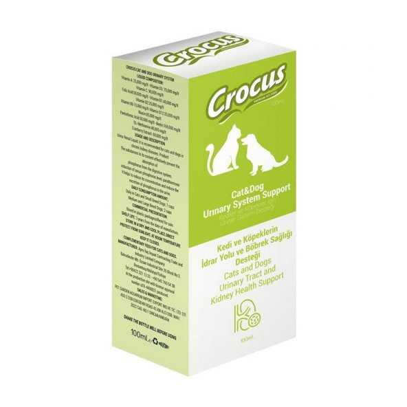 Crocus Kedi Köpek Üriner Sistem Destek 100ml ürün görseli 1