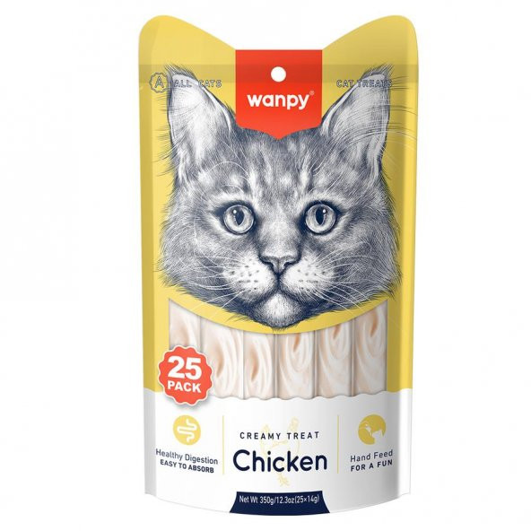 Wanpy Tavuk 25*14 gr Krema Kedi Ödülü ürün görseli 1