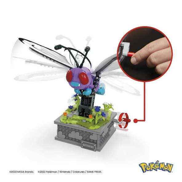 HKT22 MEGA Pokemon - Kinetik Butterfree - Resim 5