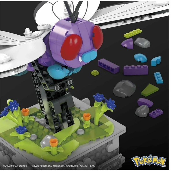 HKT22 MEGA Pokemon - Kinetik Butterfree - Resim 6