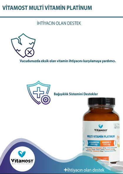 MULTİ VİTAMİN PLATİNUM 90 SOFT JEL KAPSÜL 1400 MG - Resim 4