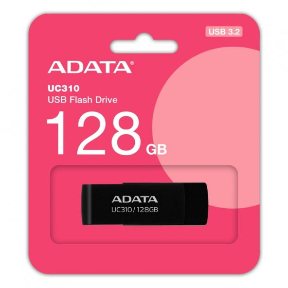 Adata UC310-128GB 128GB USB3.2 Gen1 Black Flash Bellek - Resim 2