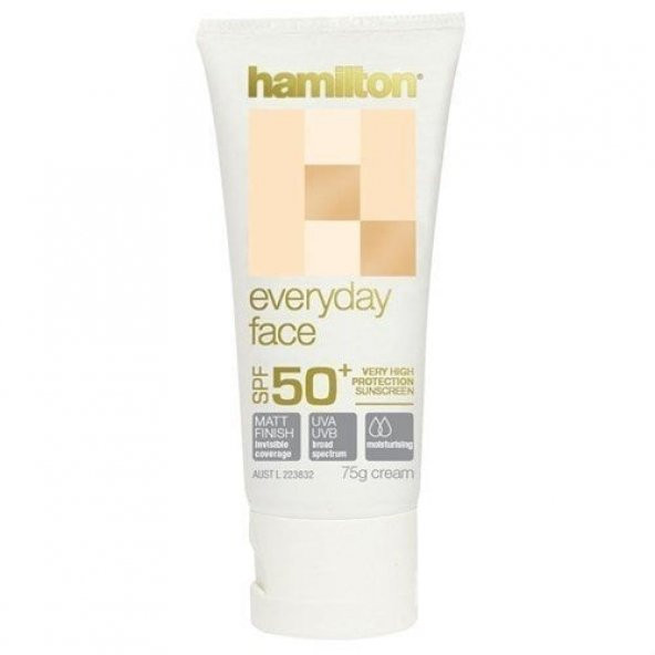 Hamilton Everyday Face Mat Yüz Kremi SPF 50+ 75 gr ürün görseli 1
