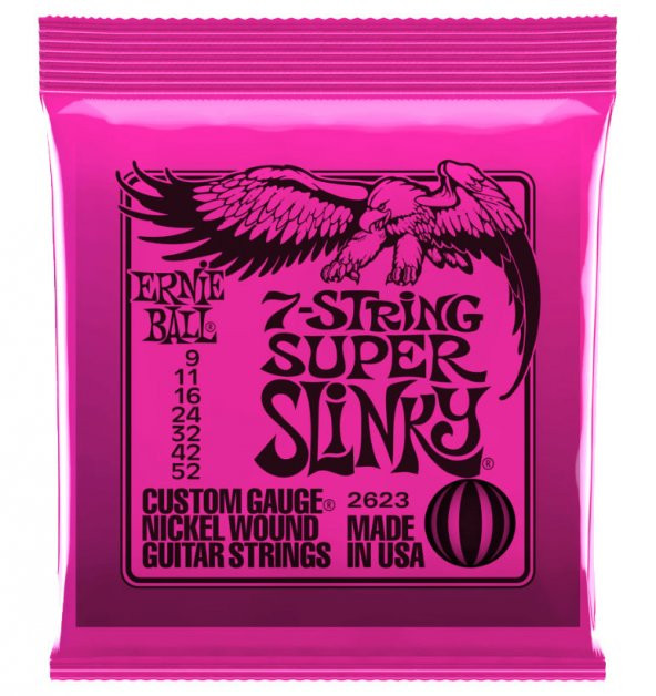 Ernie Ball P02623 Regular Slinky Nickel 09-52 (7 Telli) Elektro Gitar Teli ürün görseli 1