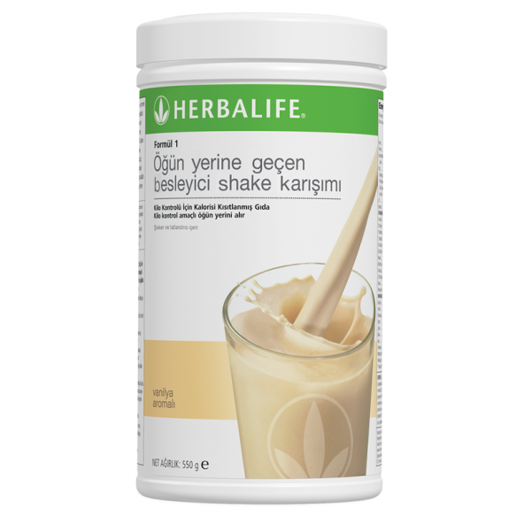 Herbalife Formül 1 Öğün Yerine Geçen Besleyici Vanilya Aromalı Shake Karışımı 550 gr ürün görseli 1