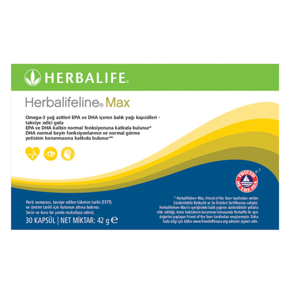 Herbalifeline Max Omega 3 30 Kapsül ürün görseli 1