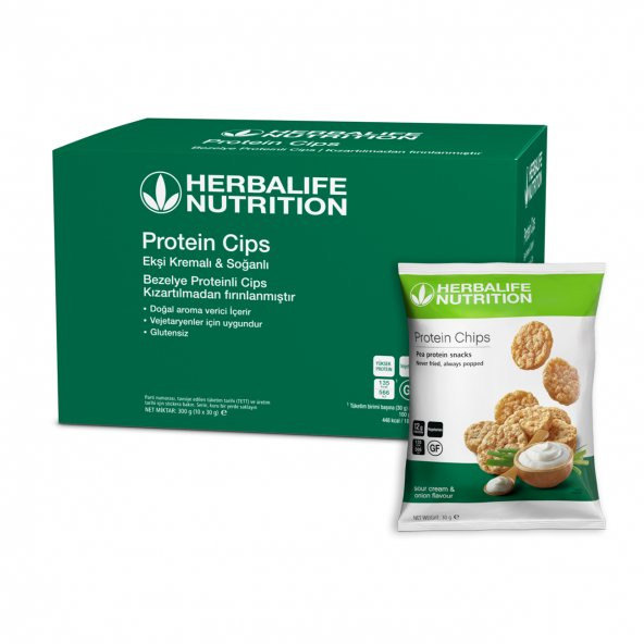 Herbalife Ekşi Kremalı & Soğanlı Protein Cips 10'lu Koli ürün görseli 1