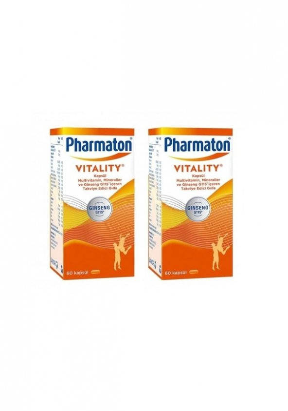 2x Pharmaton Vitality 60 Kapsül ürün görseli 1