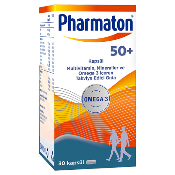 Pharmaton 50 Plus 30 Kapsül ürün görseli 1