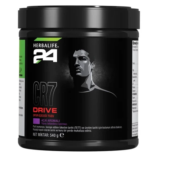 Herbalife 7227 Sporcu İçeceği CR7 Drive Spor İçeceği Tozu Açai Aromalı 540 g ürün görseli 1