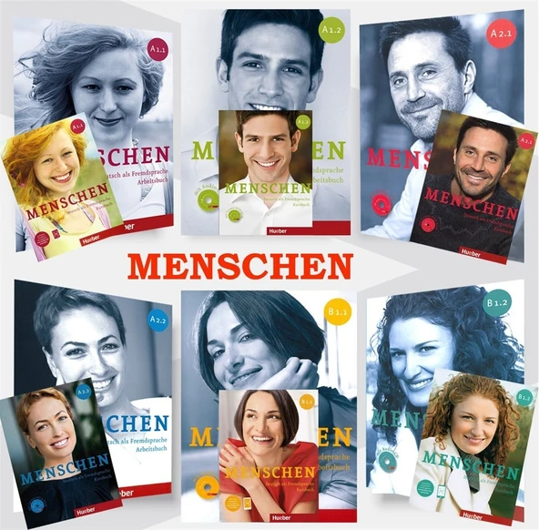Menschen A1.1 + A1.2 + A2.1 + A2.2 + B1.1 + B1.2 + AR Teknolojisi ile Kolay Öğrenme ( 6 lı SET ) ürün görseli 1