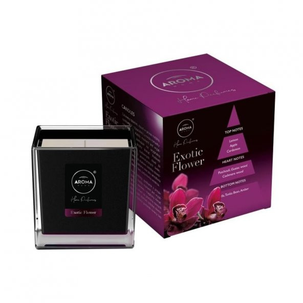 Aroma Home Black Series Kokulu Mum Exotic Flower  155gr. ürün görseli 1