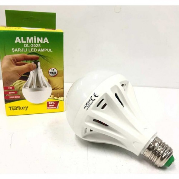 Almine 15 Watt Sarjlı LED Ampul E27 Model Beyaz Renk Almine ürün görseli 1