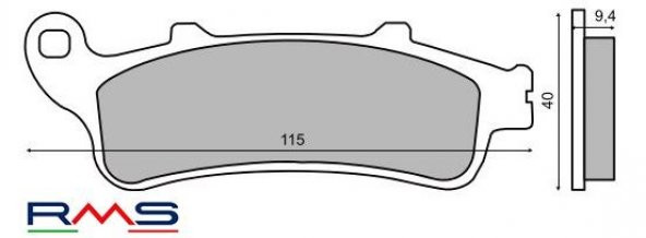 RMS 0343 Sinter Metal Fren Balatası ürün görseli 1