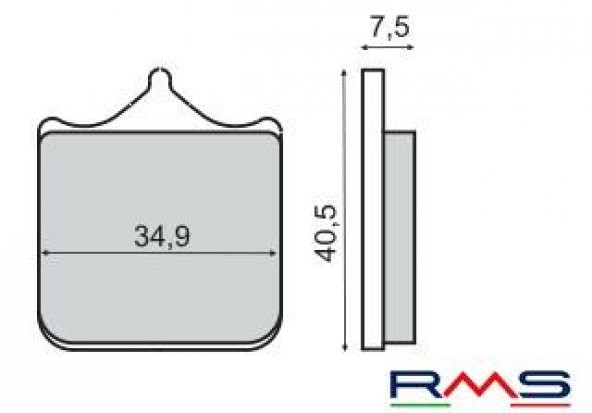 RMS 2860 Organik Fren Balatası ürün görseli 1