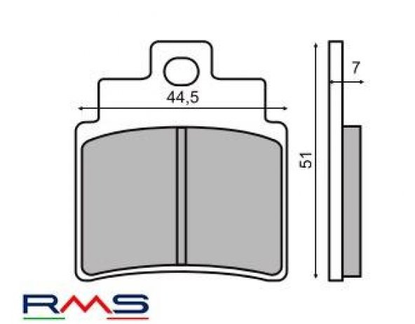 SYM JOYMAX 250 ÖN FREN BALATA RMS - Resim 2