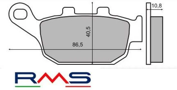 TRIUMPH TİGER 800 ARKA FREN BALATA RMS - Resim 2