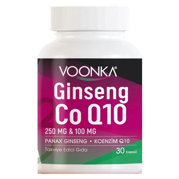 Voonka Ginseng Coenzyme Q10 30 Kapsül ürün görseli 1