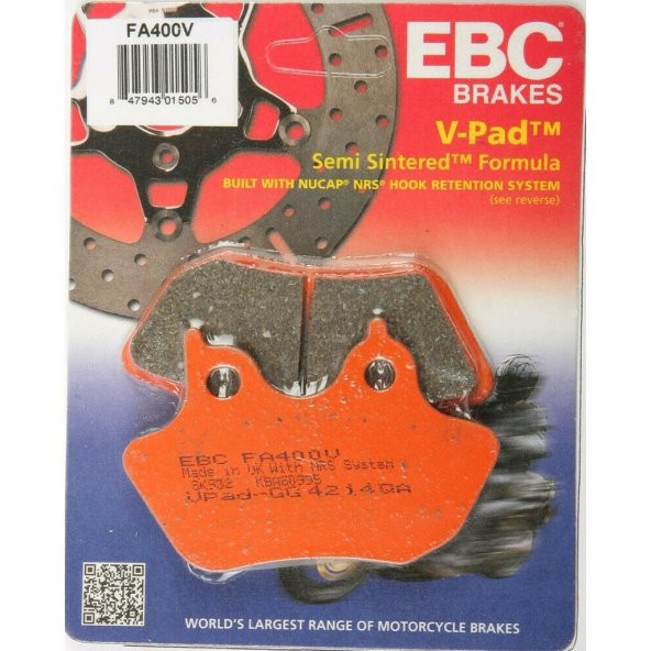 EBC FA400V Fren Balata Yarı Sinter ürün görseli 1