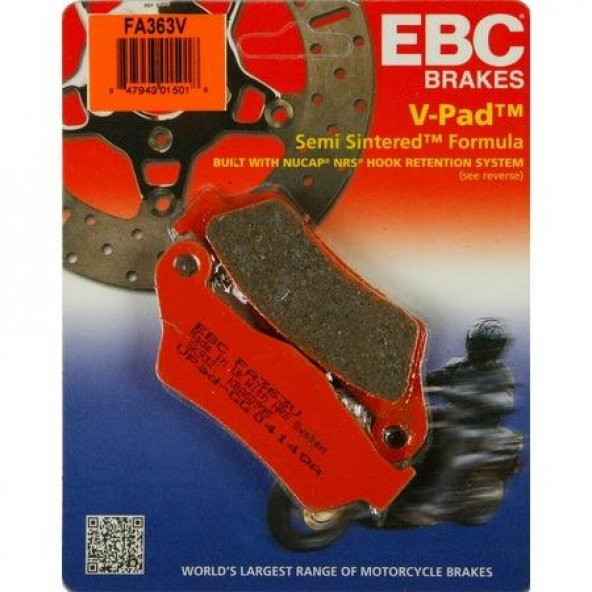 EBC FA363V Fren Balata Yarı Sinter ürün görseli 1