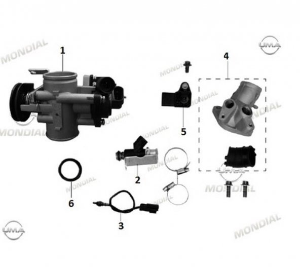 Mondıal Rx1 125 Emme Manifoldu ürün görseli 1