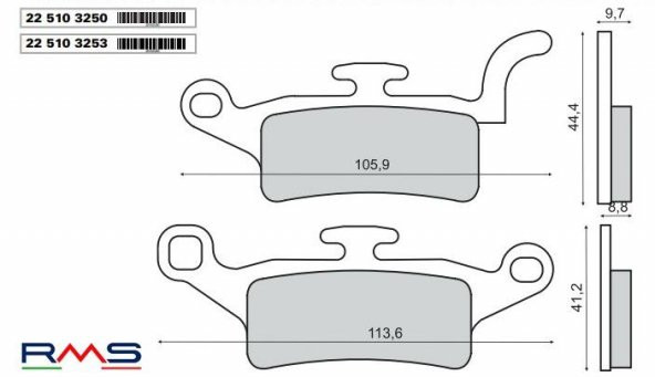 SYM GTS 250İ EVO ARKA FREN BALTA RMS - Resim 2