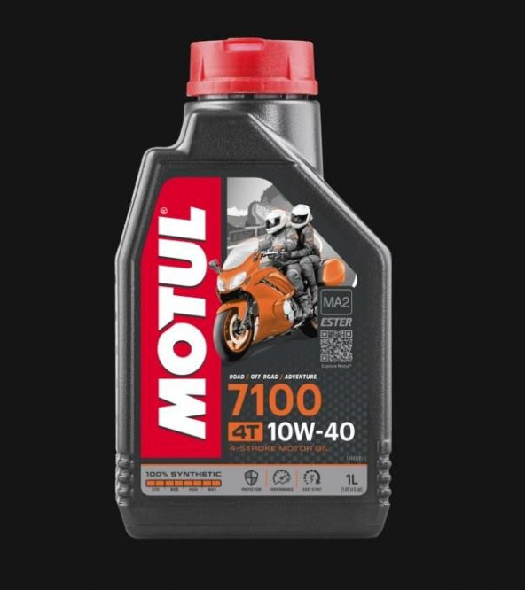 Motul 7100 10W40 4T Tam Sentetik Motosiklet Yağı 1L ürün görseli 1