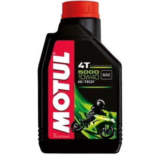 Motul 5000 10W40 4T Yarı Sentetik Motosiklet Yağı 1L ürün görseli 1