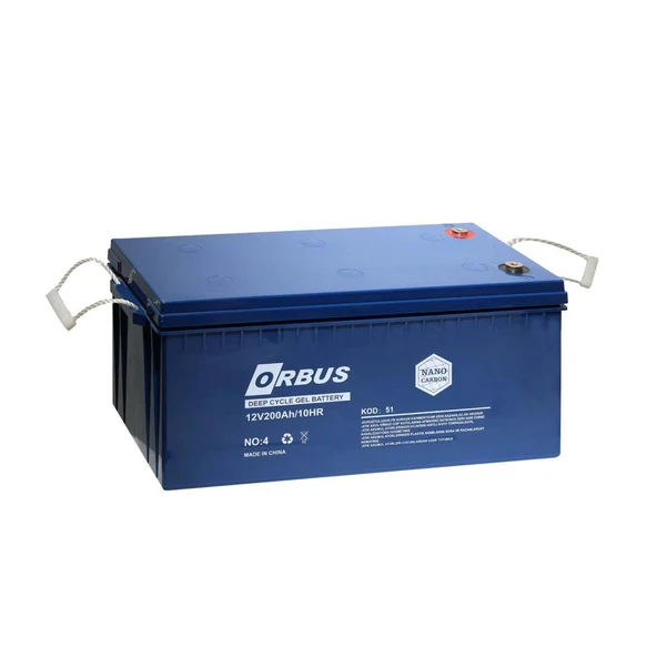 Orbus 12 V 200 Ah Karbon Jel Akü ürün görseli 1