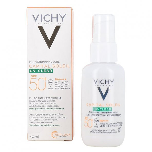 Vichy Capital Soleil UV Clear Anti-Imperfections Fluid SPF50 40ml ürün görseli 1