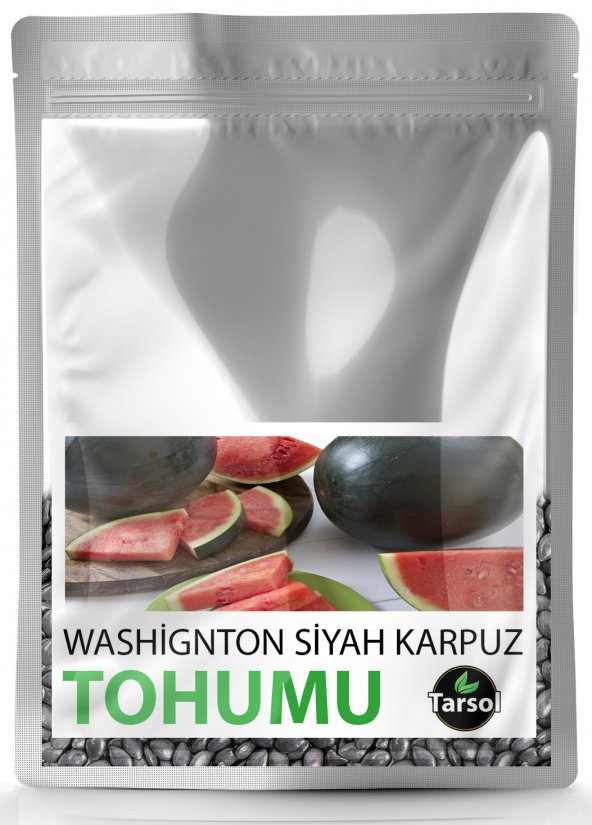 WASHİGNTON SİYAH KARPUZ TOHUMU YÜKSEK VERİM 30 ADET ürün görseli 1