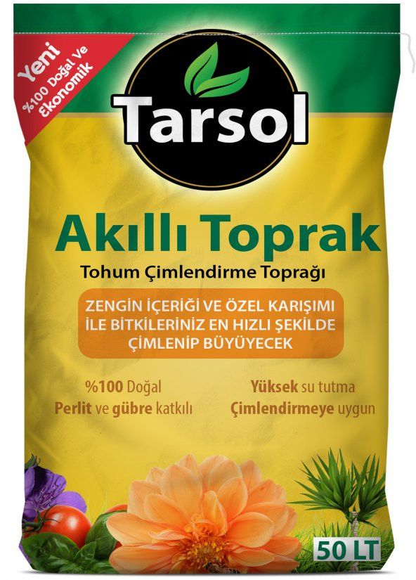 TARSOL AKILLI TOPRAK TORF 50 LT EKONOMİK BOY ürün görseli 1