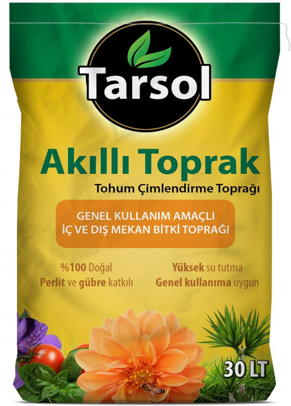 AKILLI TOPRAK 100 KATKILI 30 LT FİDE BİTKİ TOHUM YETİŞTİRME YÜKSEK VERİM ürün görseli 1
