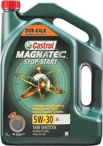 CASTROL MAGNATEC BENZİN+DİZEL 5W-30 A5 7LT ÜRETİM TARİHİ : 2024 ürün görseli 1