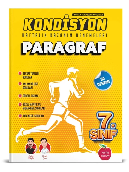Newton Yayınları 7. Sınıf Kondisyon Paragraf Denemeleri 30 Adet ürün görseli 1