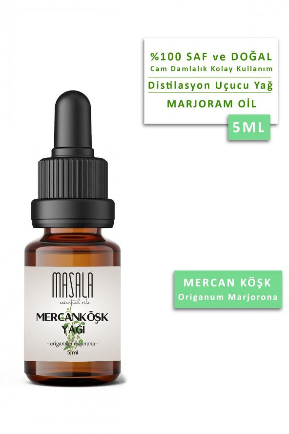 Masala Mercanköşk Yağı 5 ml. (Marjoram Essential Oil) ürün görseli 1